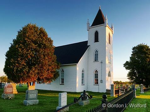 Wolford Chapel At Sunrise_P1010264.jpg - Photographed near Smiths Falls, Ontario, Canada.